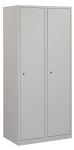 Schoon/vuil garderobekast PDC-T220, 2-koloms, 2-deurs, lichtgrijs