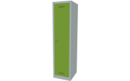 Bisley schoon/vuil garderobekast Monobloc, 1-deurs, groen, 42.2 cm breed