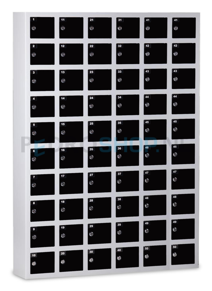 Mini lockerkast SQ Classic, 60-deurs, extra stevig, zwart