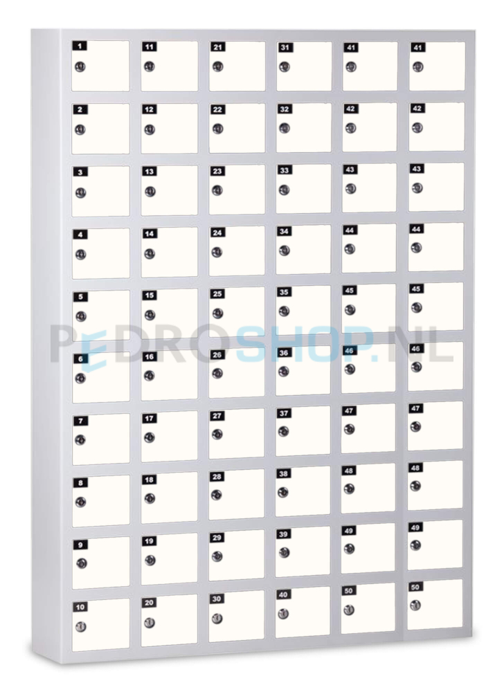 Mini lockerkast SQ Classic, 60-deurs, extra stevig, wit