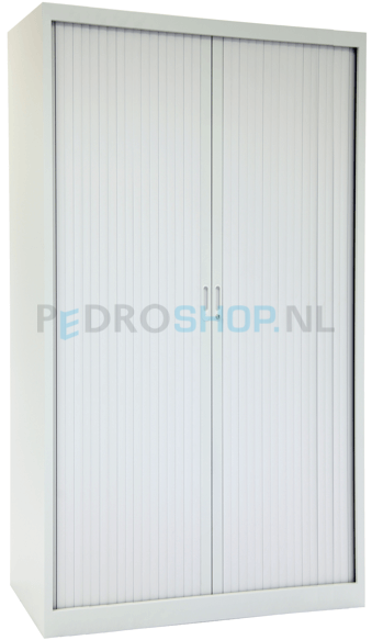Roldeurkast PDC 195-100, 195*100*45, 4 legborden, lichtgrijs