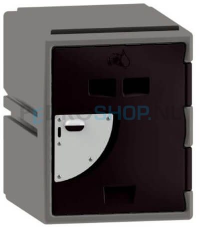 Cube locker FSP, 1-deurs, 46*38*45 cm, zwart