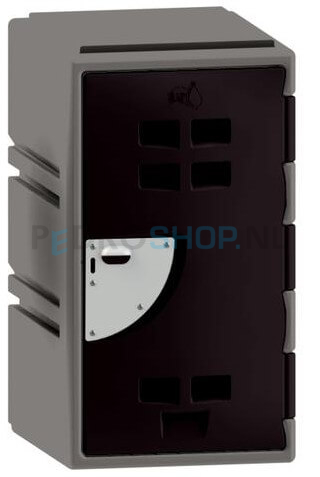 Polyethyleen cube locker FSP, 1-deurs, 67*38*45 cm, zwart