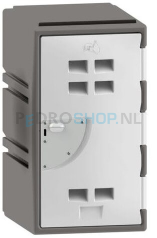 Polyethyleen cube locker FSP, 1-deurs, 67*38*45 cm, wit